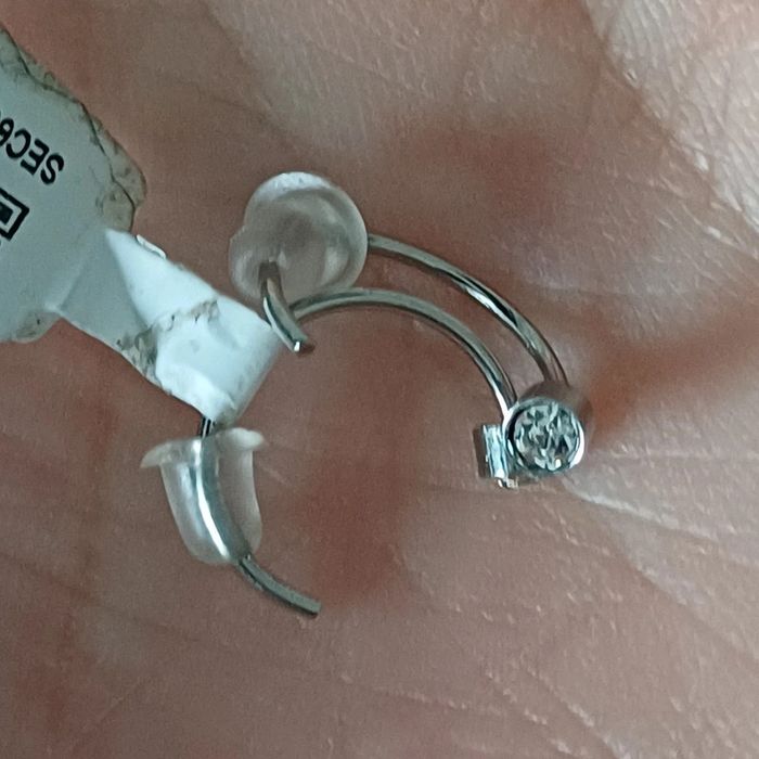 Boucles d'oreilles zag en acier inoxydable - photo numéro 3