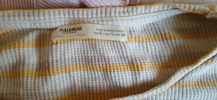 Lot deux crop top couleur pastel Pull&Bear - photo numéro 3