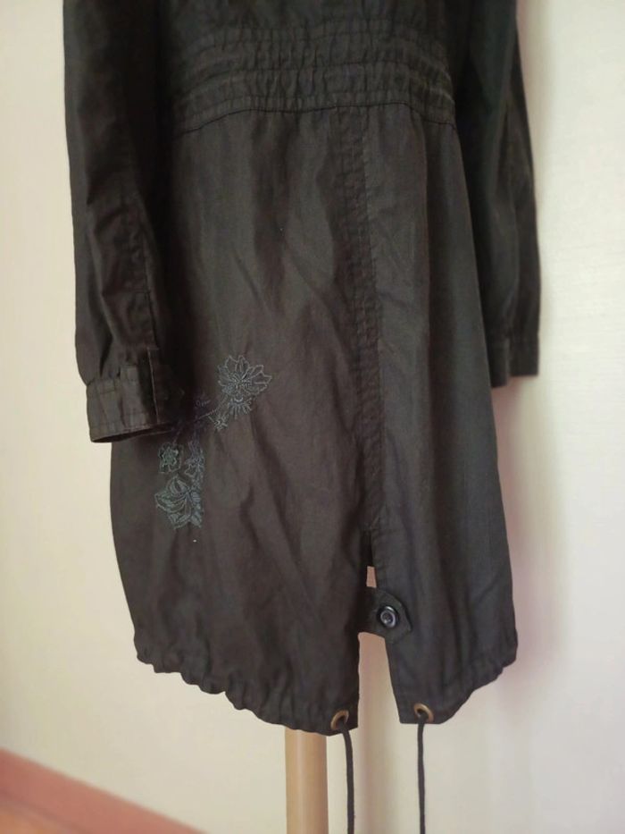 Trench femme noire à capuche - photo numéro 7