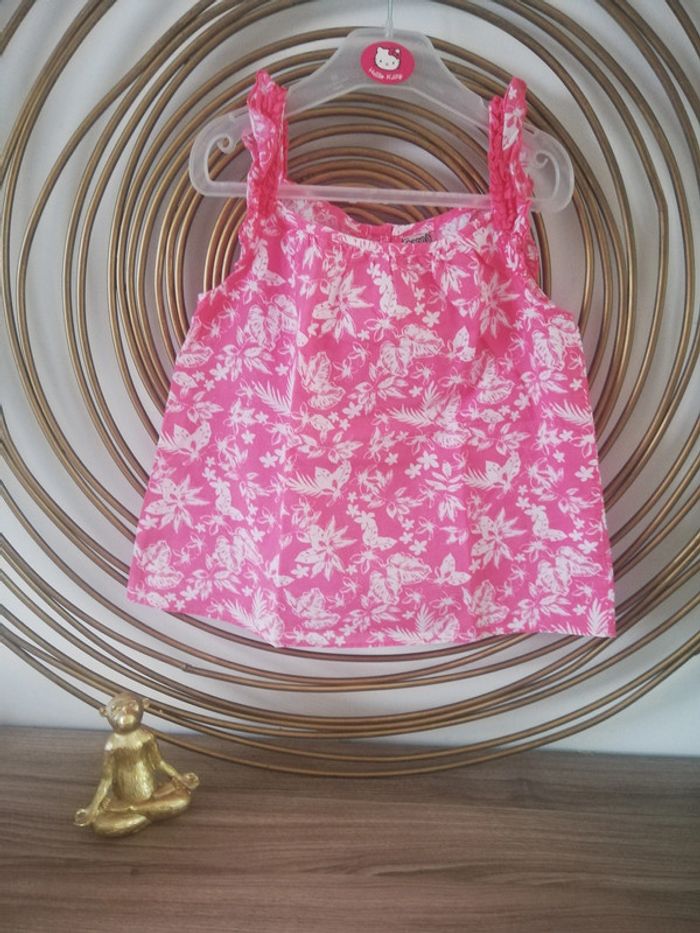 Débardeur fleuri/Blouse fleurie Tape à l'oeil T8ans