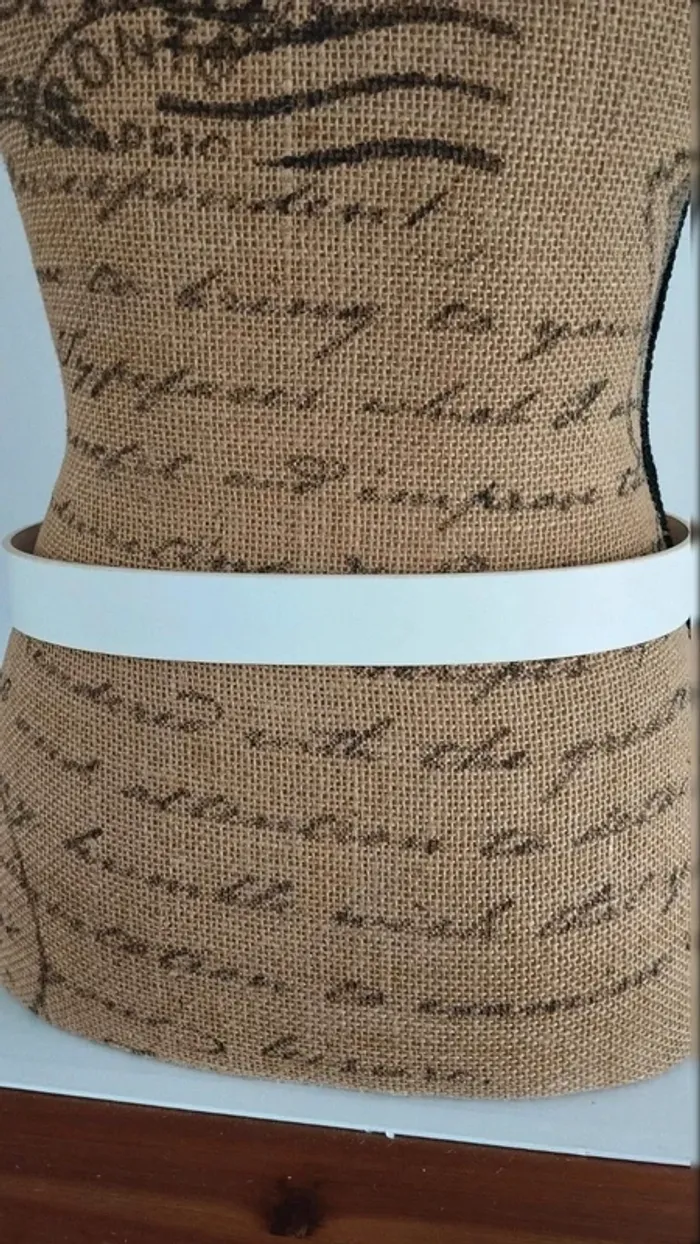 Ceinture blanche argenté 80 cm femme - photo numéro 7