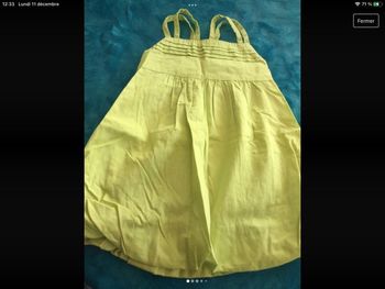 robe vertbaudet 2 ans tbe  couleur  anis