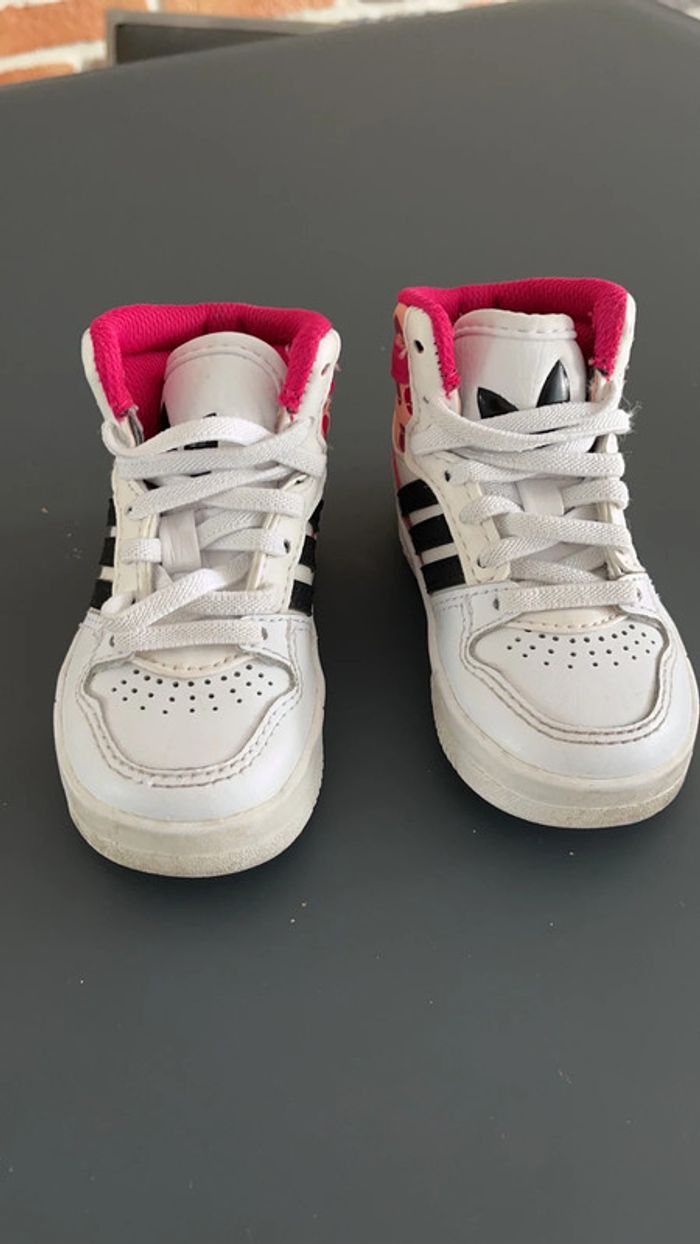Baskets hautes blanches adidas - photo numéro 2
