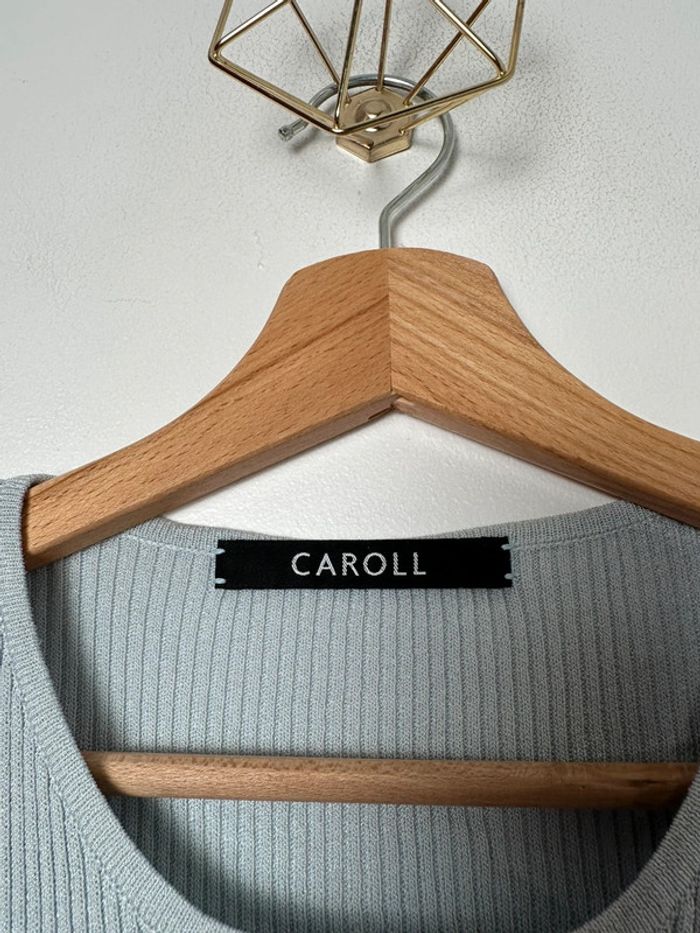 🌸Débardeur Caroll - bleu clair effet côtelé 🌸 - photo numéro 4