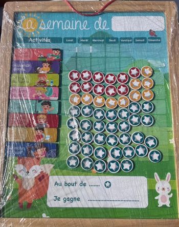 Tableau routine taches quotidiennes