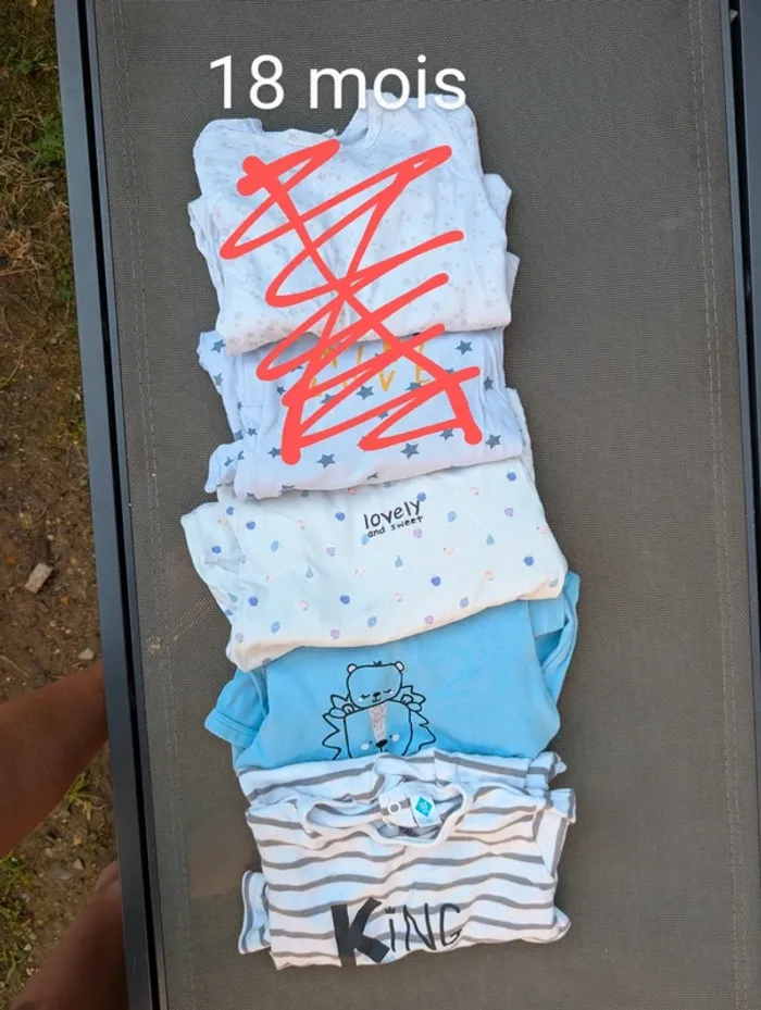 Lot 3 pijamas été bébé 18 mois