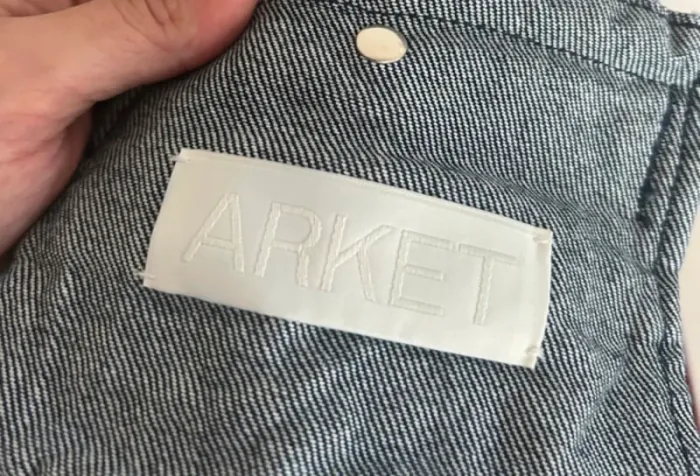 Arket veste en jean bleu femme,  taille 40 état neuf - photo numéro 4
