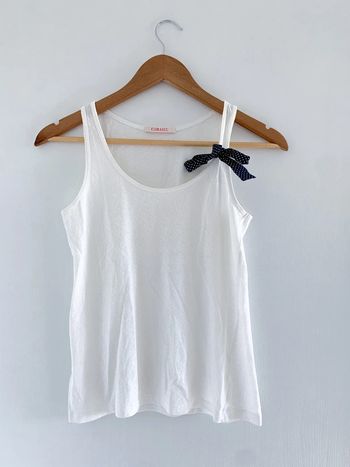 Haut pyjama camaieu blanc à broderie