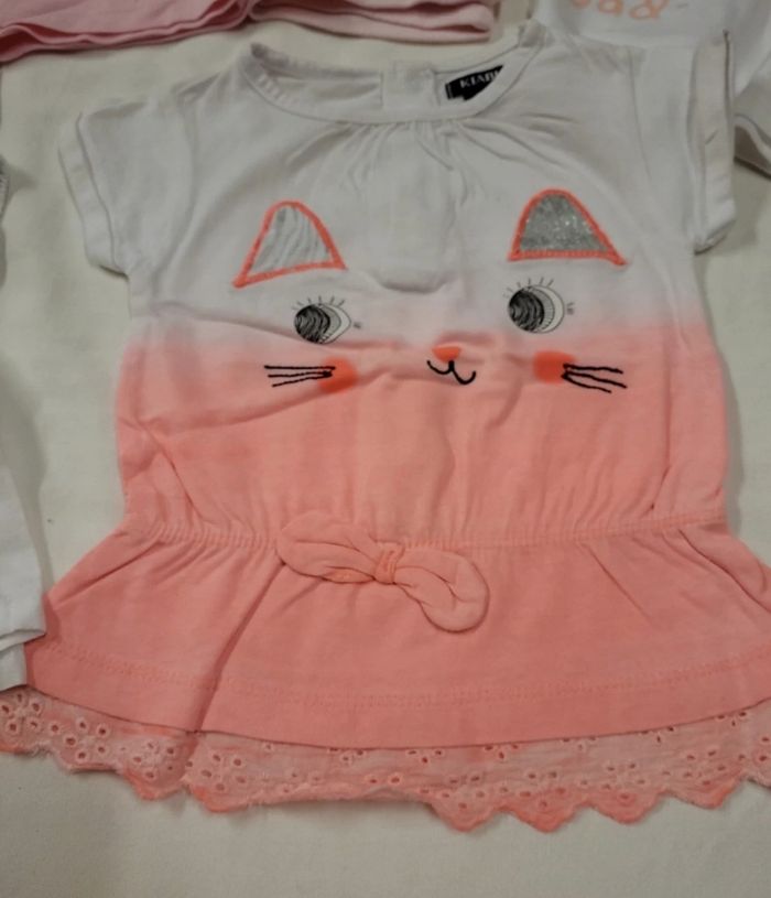 Lot de 9 t shirt filles 3mois - photo numéro 5