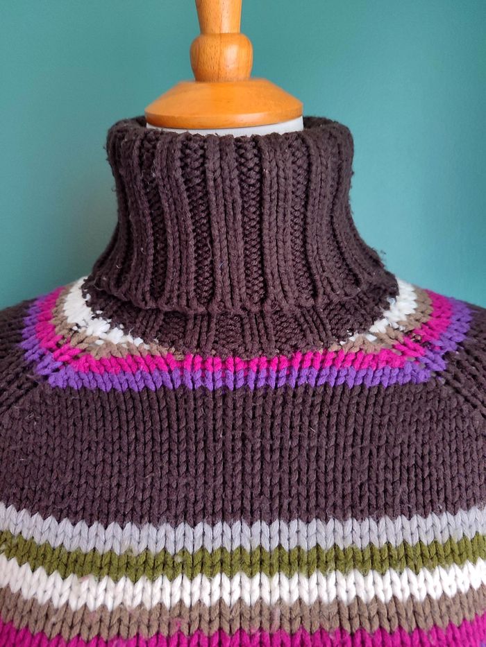 Pull vintage col roulé 90's - photo numéro 5