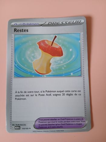 Carte Pokemon dresseur Restes 