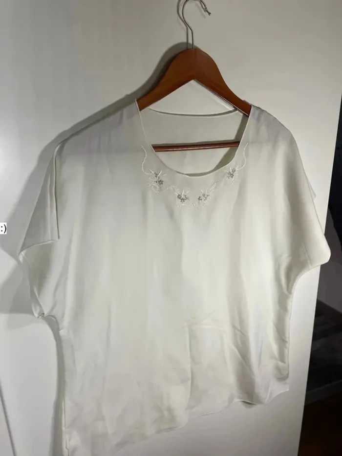 Blouse blanche femme taille 42 - photo numéro 2