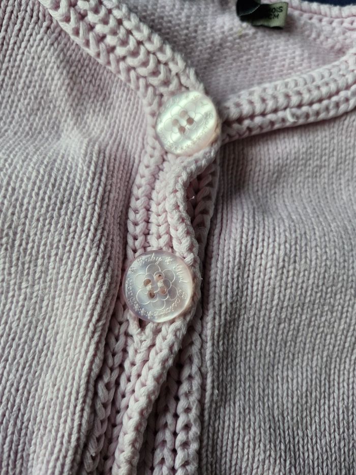 Beau gilet style boléro rose clair - photo numéro 4