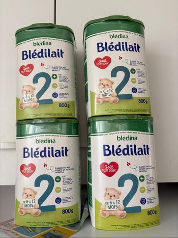 4 boîtes de bledilait 2 eme âge