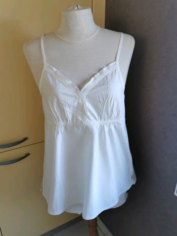 Top blanc la Redoute taille 42 neuf avec étiquette