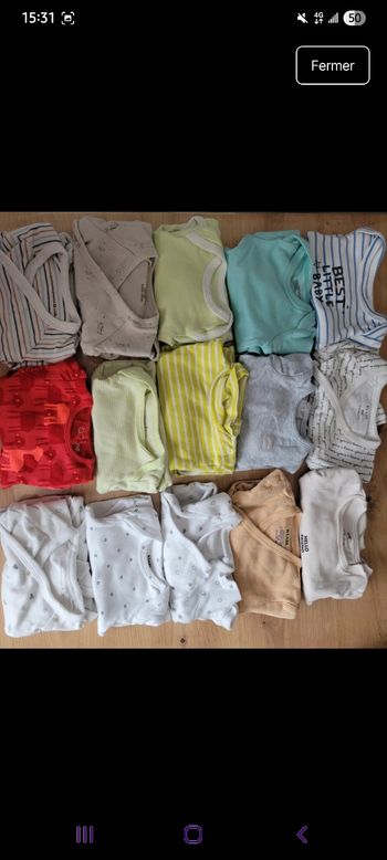 Lot bodies manches longues