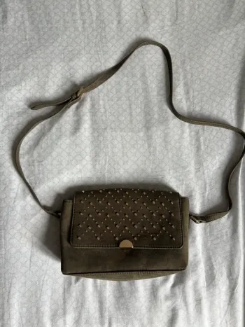 Sac à main kaki Camaïeu