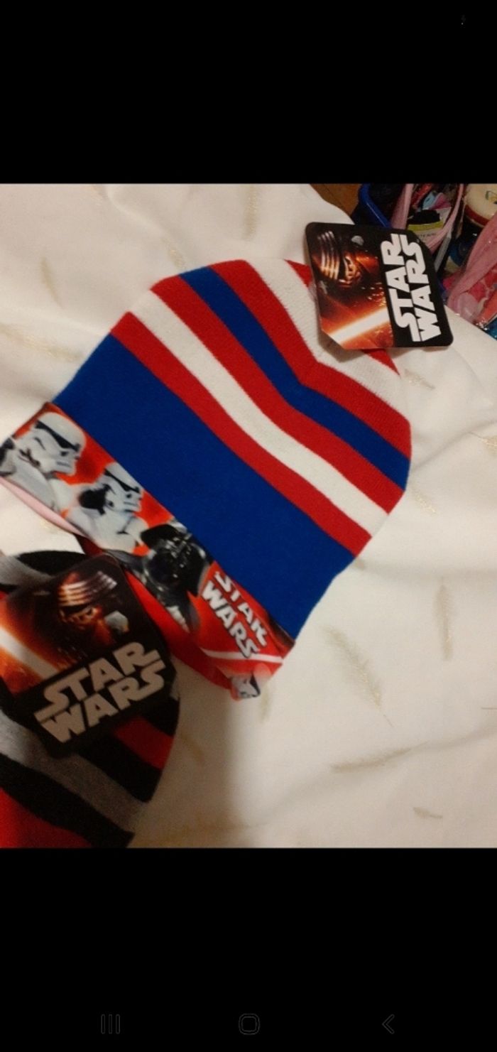 Lot de 2 bonnets star wars t 52 2 modèles garcon - photo numéro 2