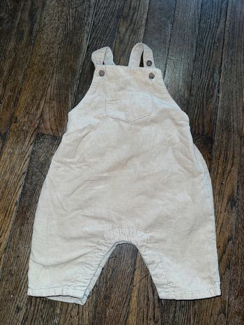 Salopette velours Bout’chou  1 mois