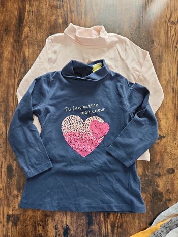 Lot de 2 col roulé fille Tape à l'oeil