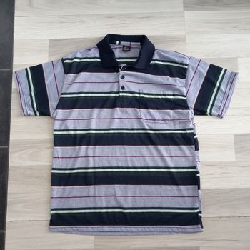 Polo rayé vintage homme taille L