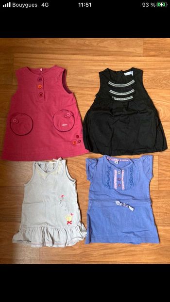 Robe 6 mois lot de 4
