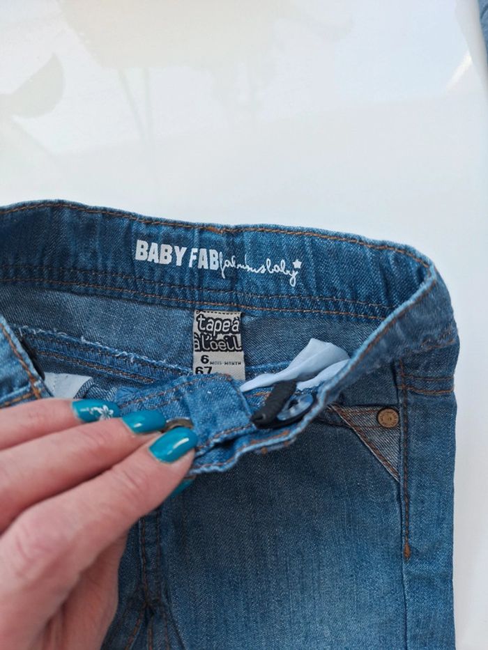Lot 2 jeans 6 mois - photo numéro 3
