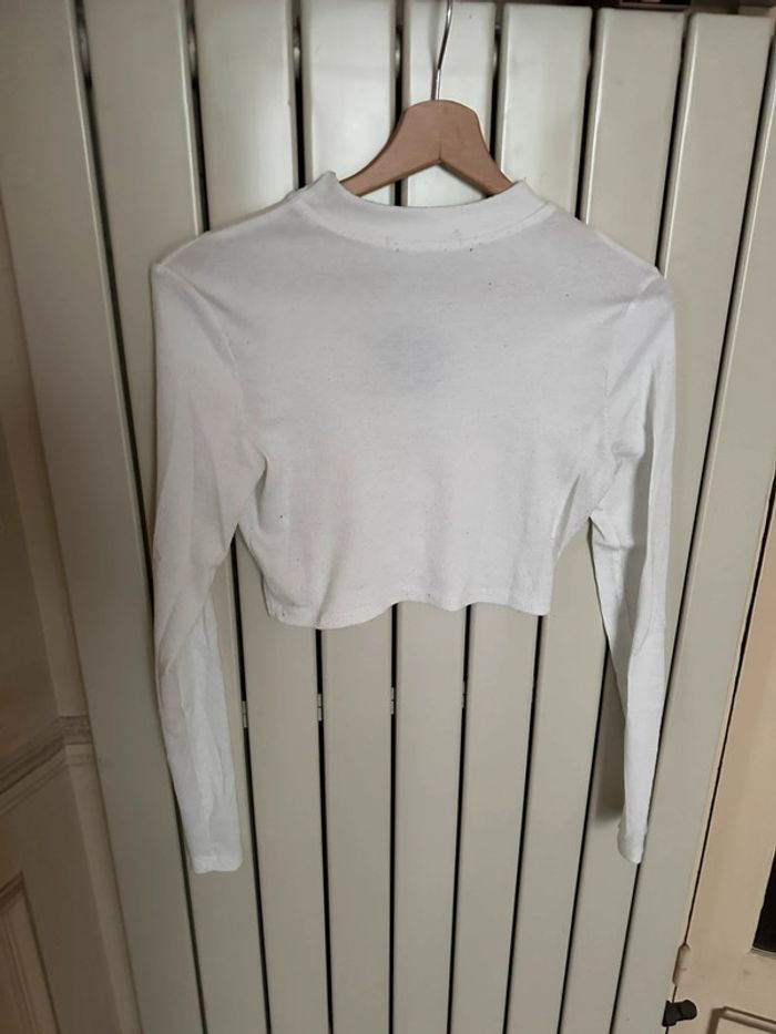 Haut crop top manches longues zaful S detail soleil - photo numéro 3
