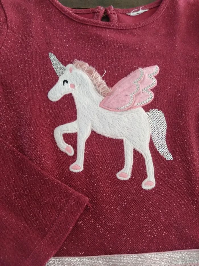 Robe licorne taille 8 10 ans h&m - photo numéro 2