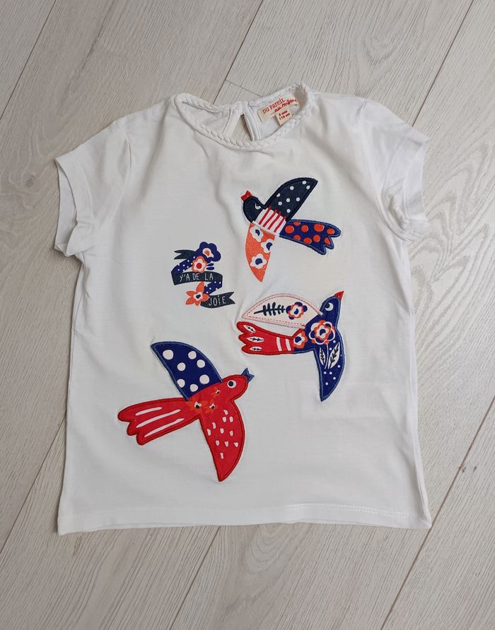 T-shirt manches courtes blanc DPAM 5 ans