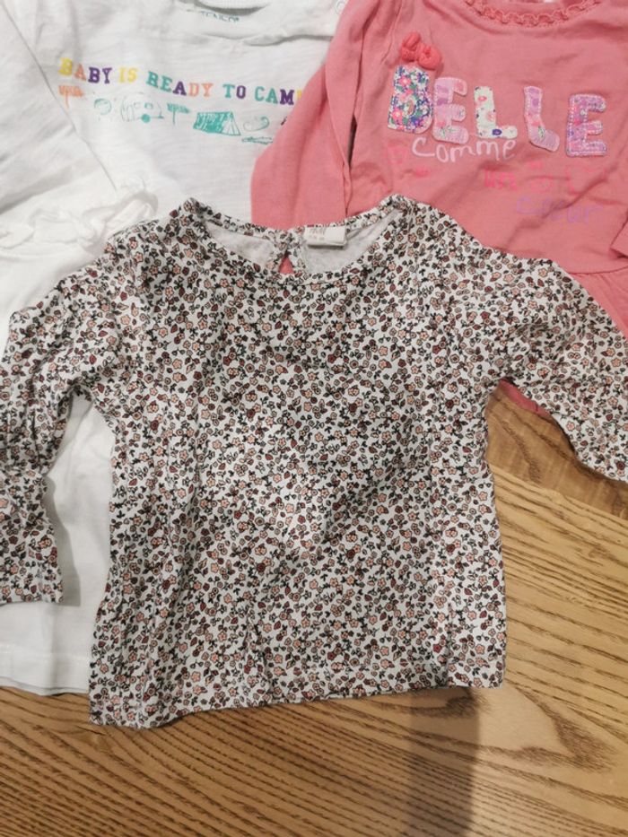 Lot de 10 haut manche longue 6 mois - photo numéro 2