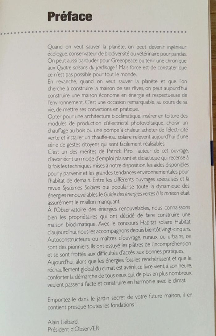 Guide des énergies vertes pour la maison Patrick piro - photo numéro 4