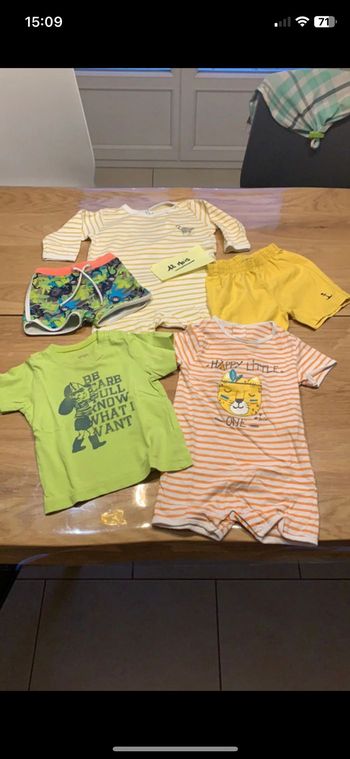 Lot de 12 mois été garçon