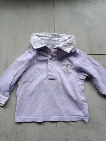 Polo manches longues 3 mois