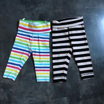 2 leggings  à rayures 3 mois H&M