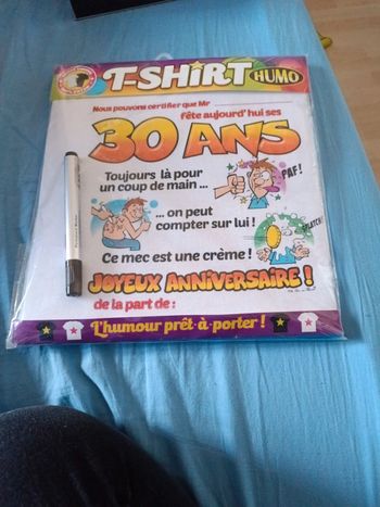 Tee shirt anniversaire
