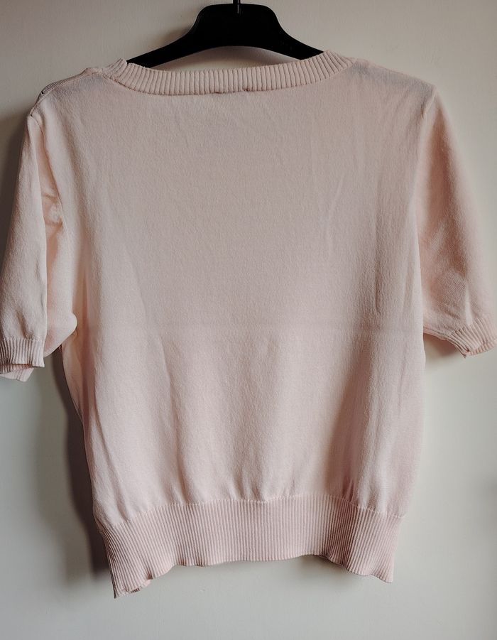Pull rose clair à manches courtes – Pimkie – Taille M - photo numéro 4