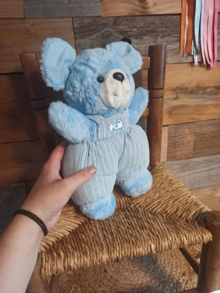 Peluche ours souris câlin et bisou vintage tbe - photo numéro 6