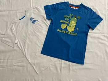Lot de 2 tee shirt Garçon La Redoute Taille 12 Ans Comme Neuf