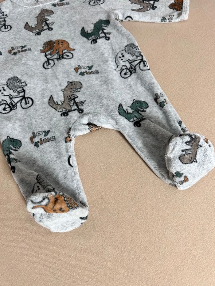 Pyjama velours dino dinosaures - photo numéro 2