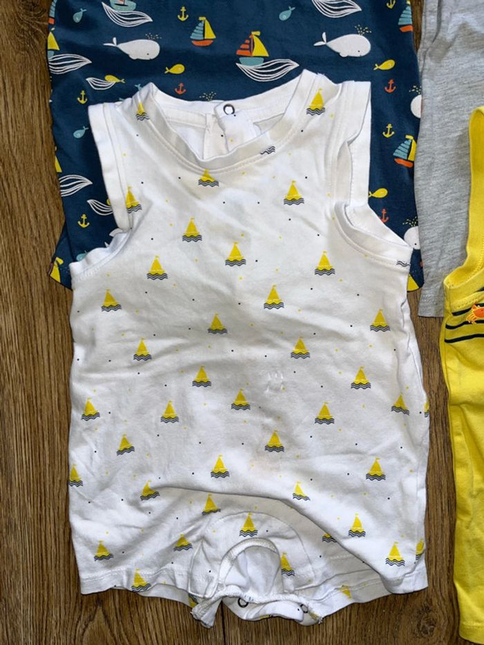 Lot de 4 barboteuses 6 mois 67cm - photo numéro 3