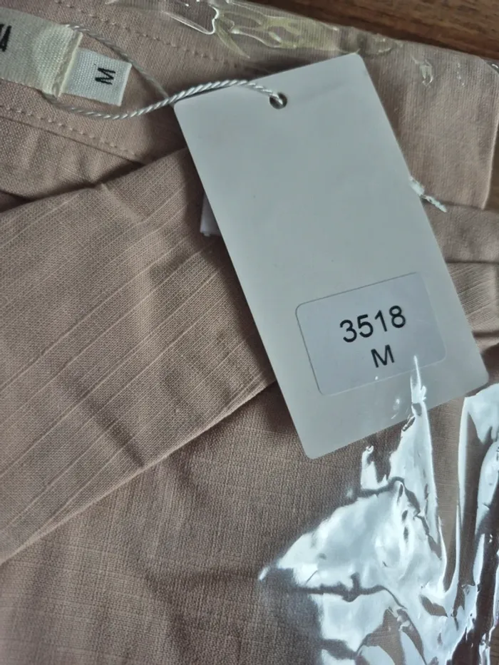 Combishort avec Poches et Ceinture Crème Femme Taille M/38 - photo numéro 3