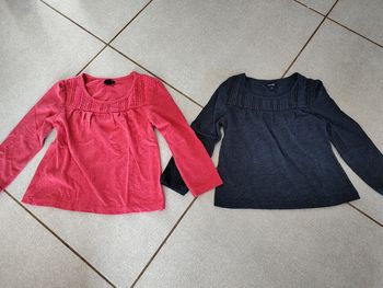 Lot de 2 t-shirts ML Kiabi T.3 A