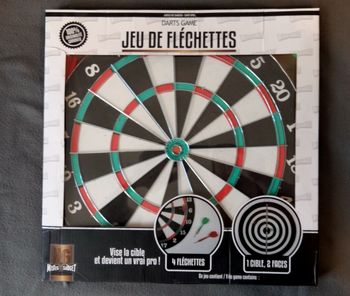 DARTS GAME Jeu de Fléchettes - Grande cible Double face