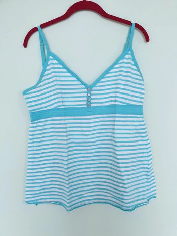 Débardeur rayé bleu et blanc Zamba T3