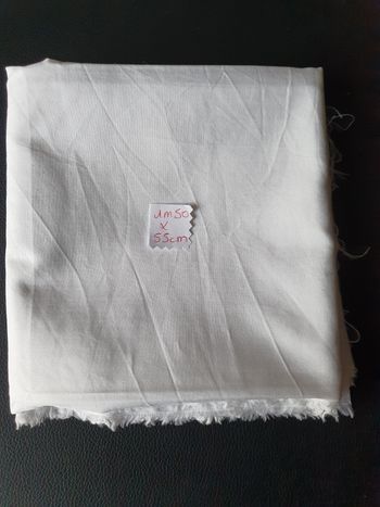 Tissu blanc 1m50x55cm