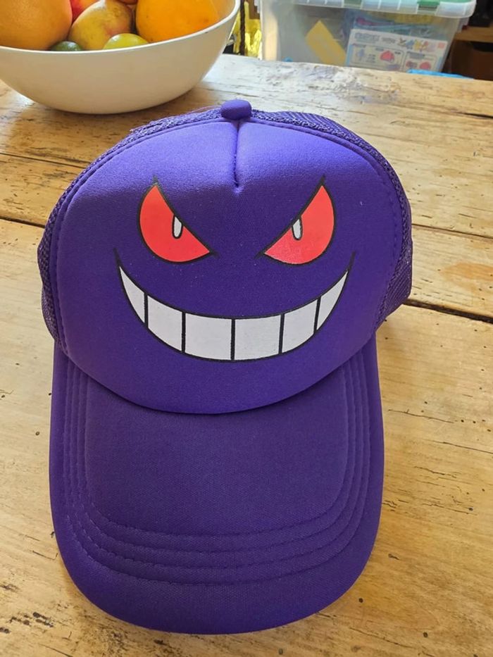 🧢 Casquette Pokémon Ectoplasma – Style Fantôme, Look de Dresseur 🖤👻 - photo numéro 3