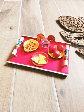 🥨 Jeu d'imitation  - Dinette plateau apéro /apéritif avec divers aliments - marque Djeco - 