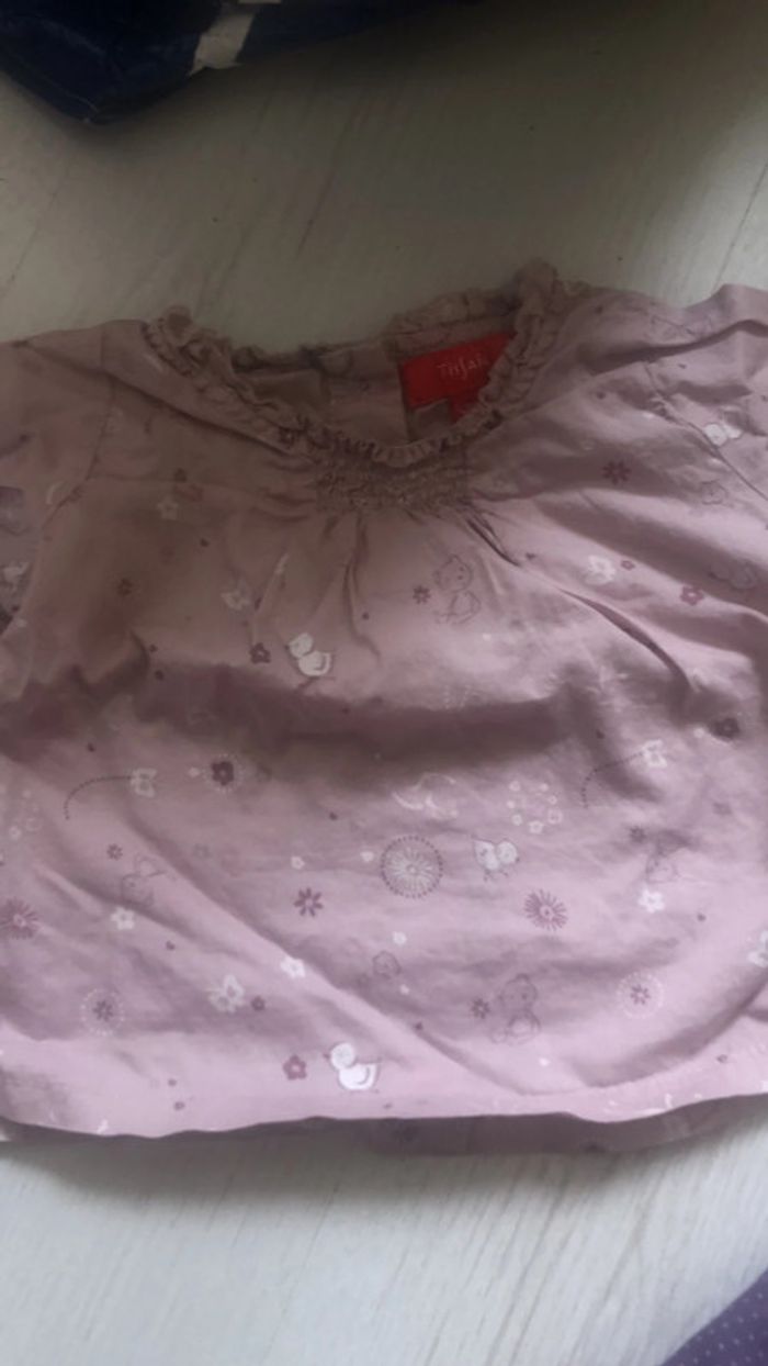 Lot blouse tee shirt ml et pantalon 3 mois - photo numéro 5