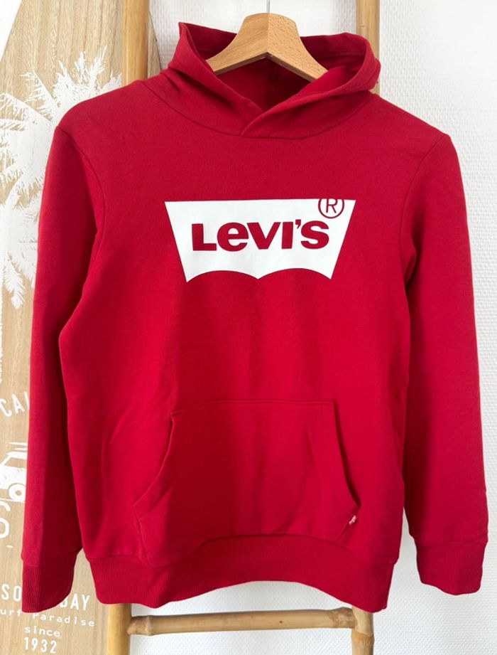 Levi’s - Sweat-shirt à capuche rouge Taille 12 ans